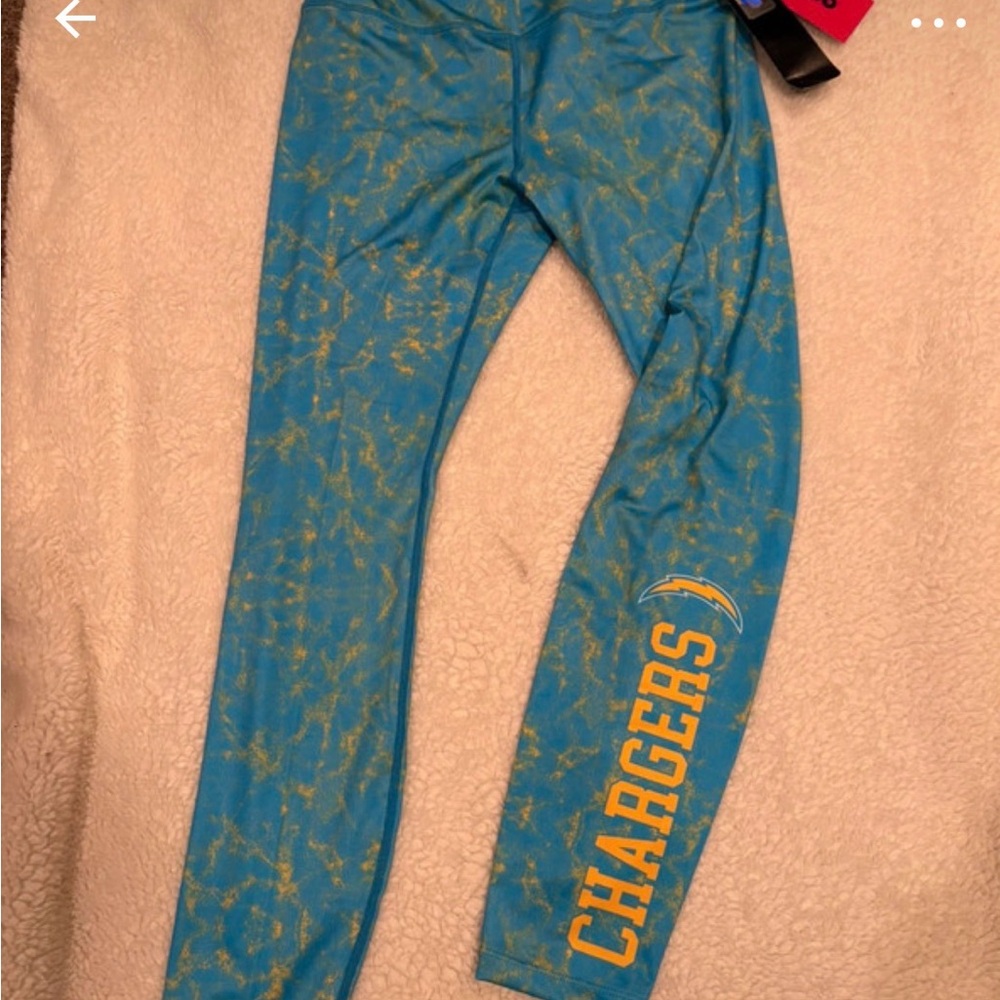 NFL Chargers Blue and Gold Leggings